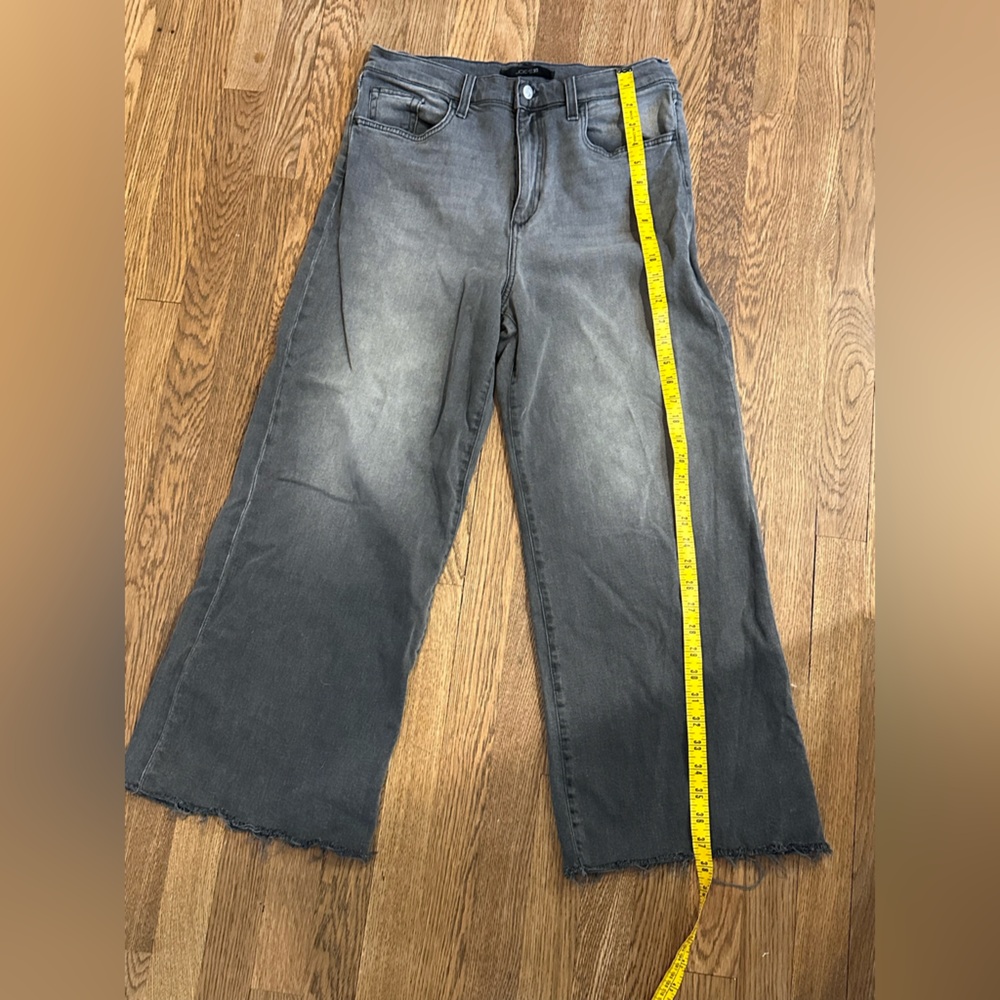 Joe’s Jean Wide-Leg Gray Denim Jeans high Rise - Picture 2 of 10